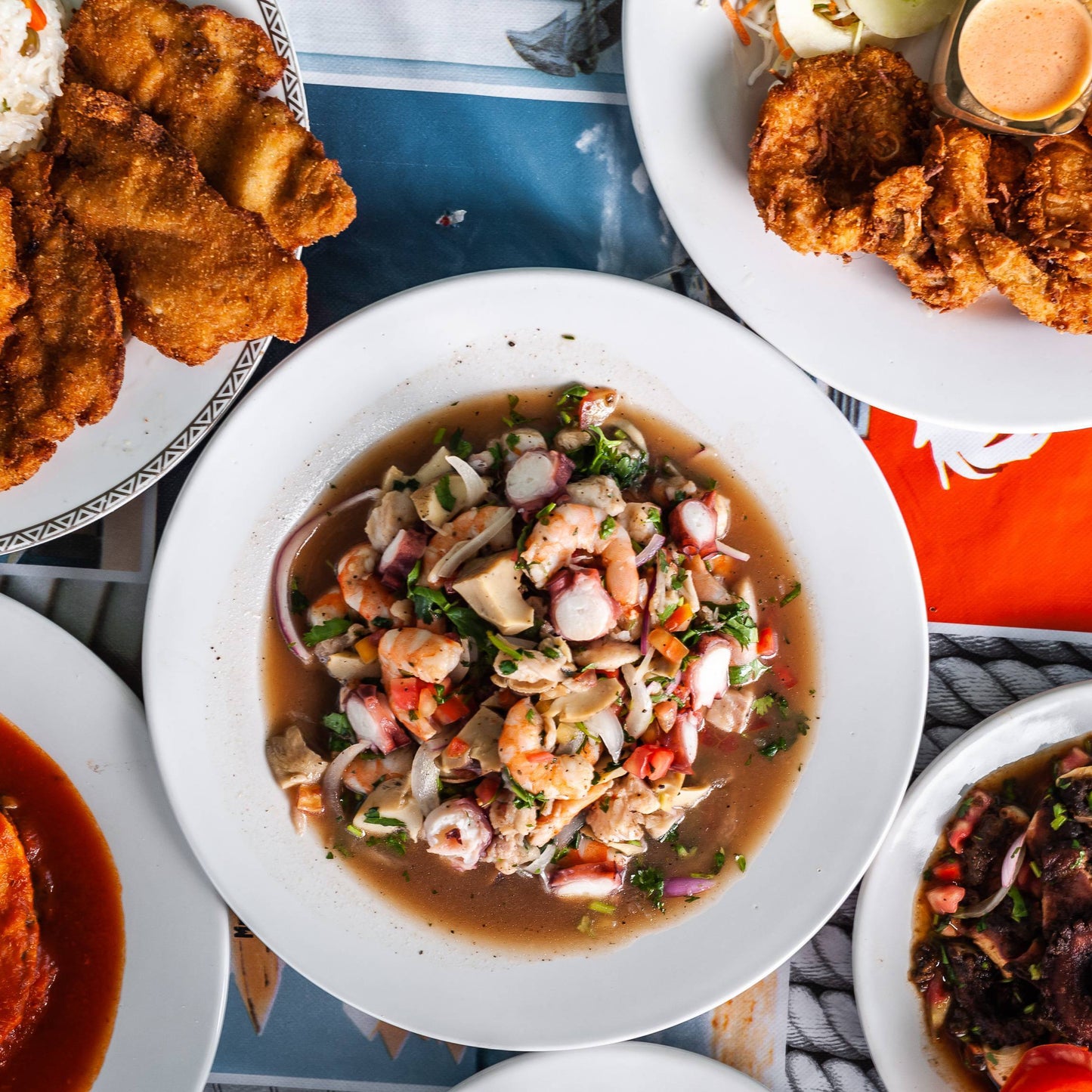 Seafood in the Las Coloradas area